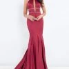 Rachel Allan Prima Donna - 5002 Fitted High Neck Trumpet Gown Formal Gowns 2 Rachel Allan Prima Donna - 5002 Fitted High Neck Trumpet Gown Formal Gowns