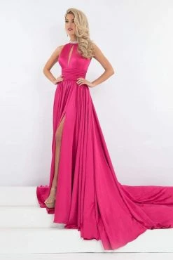 Rachel Allan Prima Donna - 5035 Plunging Cutout Bejeweled Gown Formal Gowns