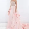 Formal Gowns Rachel Allan Prima Donna - 5036 Jeweled Strapless Gown With Overskirt