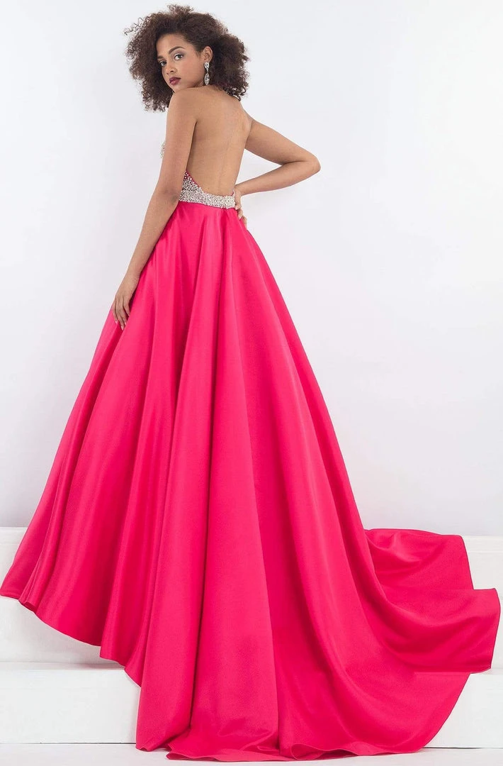 Rachel Allan Prima Donna - 5042 Beaded Plunging Halter Ballgown 4 Rachel Allan Prima Donna - 5042 Beaded Plunging Halter Ballgown