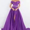Formal Gowns Rachel Allan Prima Donna - 5047 Off-Shoulder Ballgown With Slit 2 Formal Gowns Rachel Allan Prima Donna - 5047 Off-Shoulder Ballgown With Slit