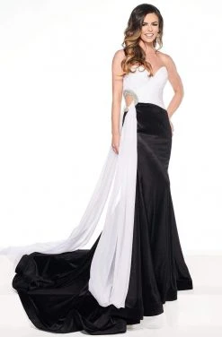 Rachel Allan Primadonna - 5083 Embellished Two Tone Trumpet Dress Formal Gowns