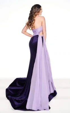 Rachel Allan Primadonna - 5083 Embellished Two Tone Trumpet Dress Formal Gowns 9 Rachel Allan Primadonna - 5083 Embellished Two Tone Trumpet Dress Formal Gowns