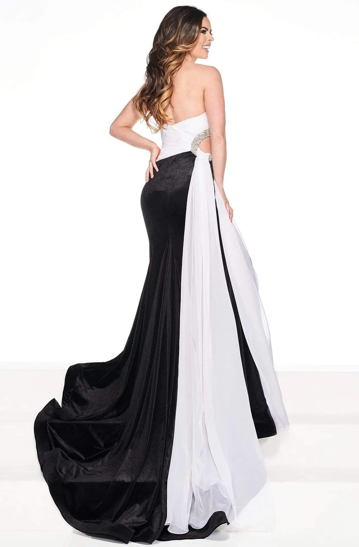 Rachel Allan Primadonna - 5083 Embellished Two Tone Trumpet Dress Formal Gowns 4 Rachel Allan Primadonna - 5083 Embellished Two Tone Trumpet Dress Formal Gowns