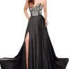 Rachel Allan Primadonna - 5089 Crystal Beaded Satin A-line Gown Formal Gowns 1 Rachel Allan Primadonna - 5089 Crystal Beaded Satin A-line Gown Formal Gowns