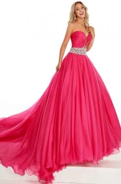 Rachel Allan Primadonna - 5103 Sweetheart Ruched Embellished Gown
