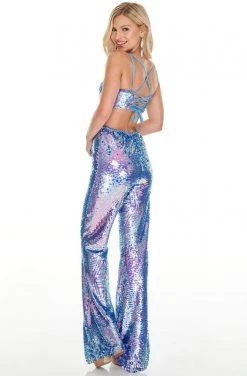 Rachel Allan Prom - 7006 V-Neck Sequin And Stones Jumpsuit 7 Rachel Allan Prom - 7006 V-Neck Sequin And Stones Jumpsuit