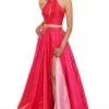 Rachel Allan Prom - 7009 Two Piece Beaded Halter Ballgown