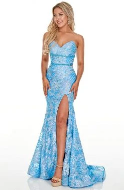 Rachel Allan Prom - 7020 Sequin Embroidered Strapless Gown 11 Rachel Allan Prom - 7020 Sequin Embroidered Strapless Gown