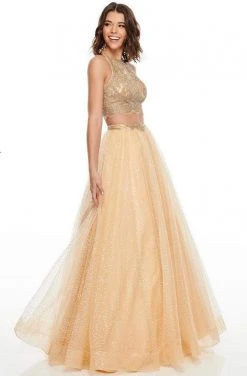 Rachel Allan Prom - 7025 Two-Piece Sequin-Ornate Tulle Gown 7 Rachel Allan Prom - 7025 Two-Piece Sequin-Ornate Tulle Gown