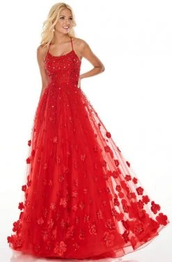 Formal Gowns Rachel Allan Prom - 7049 Scoop Embellished A-Line Dress