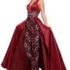 Rachel Allan Prom - 7061 Sexy V-Neck Embellished Bodice A-Line Dress Formal Gowns 1 Rachel Allan Prom - 7061 Sexy V-Neck Embellished Bodice A-Line Dress Formal Gowns