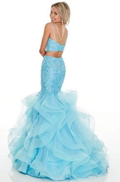 Formal Gowns Rachel Allan Prom - 7083 Two Piece Beaded Tulle Mermaid Dress 11 Formal Gowns Rachel Allan Prom - 7083 Two Piece Beaded Tulle Mermaid Dress