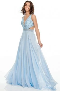 Rachel Allan Prom - 7097 V-Neckline Embellished Bodice A-Line Dress Formal Gowns 8 Rachel Allan Prom - 7097 V-Neckline Embellished Bodice A-Line Dress Formal Gowns