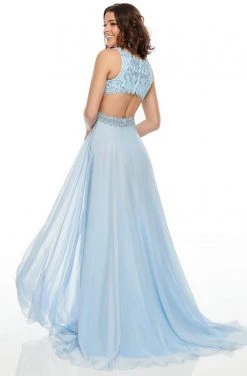 Rachel Allan Prom - 7097 V-Neckline Embellished Bodice A-Line Dress Formal Gowns 9 Rachel Allan Prom - 7097 V-Neckline Embellished Bodice A-Line Dress Formal Gowns