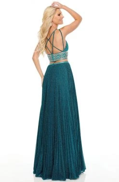 Rachel Allan Prom - 7099 Two Piece Shimmer Beaded A-Line Dress Formal Gowns 11 Rachel Allan Prom - 7099 Two Piece Shimmer Beaded A-Line Dress Formal Gowns