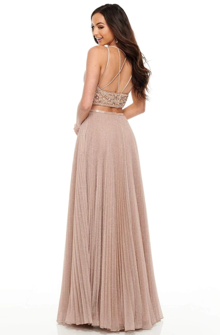 Rachel Allan Prom - 7099 Two Piece Shimmer Beaded A-Line Dress Formal Gowns 8 Rachel Allan Prom - 7099 Two Piece Shimmer Beaded A-Line Dress Formal Gowns