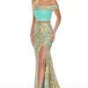 Rachel Allan Prom - 7101 Two-Piece Off-Shoulder Sequined Sheath Dress 2 Rachel Allan Prom - 7101 Two-Piece Off-Shoulder Sequined Sheath Dress