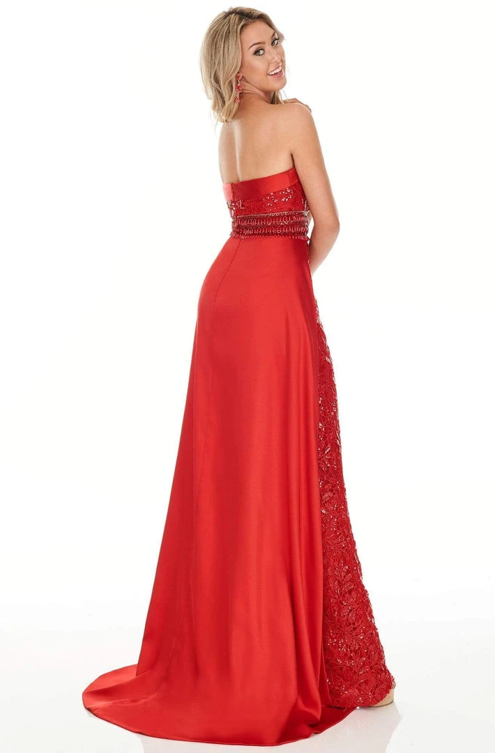 Formal Gowns Rachel Allan Prom - 7102 Semi- Sweetheart Jumpsuit With Over Skirt 5 Formal Gowns Rachel Allan Prom - 7102 Semi- Sweetheart Jumpsuit With Over Skirt