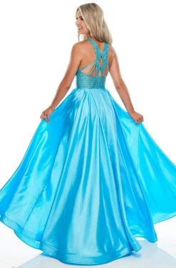 Rachel Allan Prom - 7116 Beaded Halter Organza A-Line Dress 7 Rachel Allan Prom - 7116 Beaded Halter Organza A-Line Dress