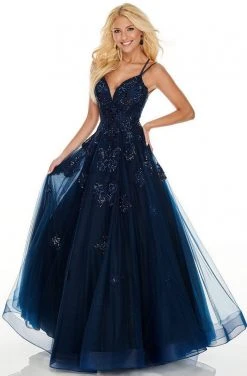 Rachel Allan Prom - 7122 Sweetheart Lace Appliques A-Line Dress Formal Gowns