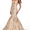 Rachel Allan Prom - 7158 Sweetheart Metallic Trumpet Dress Formal Gowns 2 Rachel Allan Prom - 7158 Sweetheart Metallic Trumpet Dress Formal Gowns