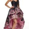 Rachel Allan Prom - 7168 Sweetheart Lace-Up High-Low A-Line Dress Formal Gowns