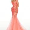Formal Gowns Rachel Allan Prom - 7199 Sequined Off-Shoulder Mermaid Dress
