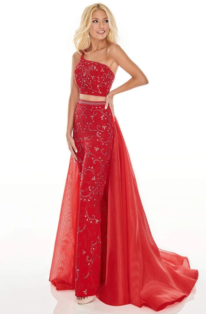 Plus Size Dresses Rachel Allan Prom - 7204 Two Piece Beaded Jumpsuit With Overlay 3 Plus Size Dresses Rachel Allan Prom - 7204 Two Piece Beaded Jumpsuit With Overlay