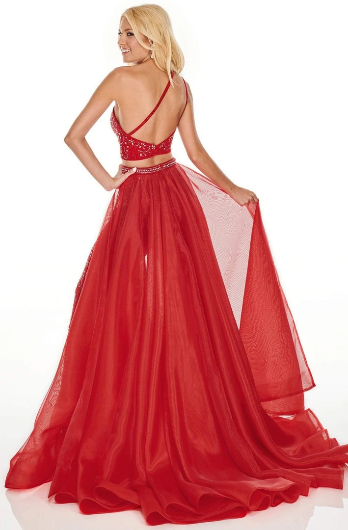 Plus Size Dresses Rachel Allan Prom - 7204 Two Piece Beaded Jumpsuit With Overlay 4 Plus Size Dresses Rachel Allan Prom - 7204 Two Piece Beaded Jumpsuit With Overlay