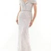 Rina Di Montella - Lace Mermaid Evening Gown RD2737 - 1 Pc Light Mauve In Size 10 Available