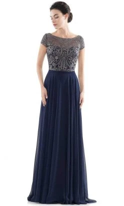 Formal Gowns Rina Di Montella - Sheer Neck Embroidered Bodice Chiffon Gown RD2719 - 3 Pcs Taupe In Sizes 6, 8 And 10 Available 8 Formal Gowns Rina Di Montella - Sheer Neck Embroidered Bodice Chiffon Gown RD2719 - 3 Pcs Taupe In Sizes 6, 8 And 10 Available