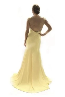 Saboroma - 4040 Embellished Illusion Bateau Trumpet Dress 9 Saboroma - 4040 Embellished Illusion Bateau Trumpet Dress