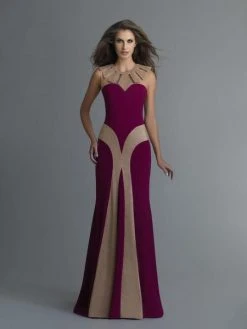 Saboroma - 99958 Sun Rays Accented Sheath Dress