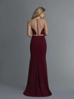 Saboroma - 99965 Jewel Neck Trumpet Dress
