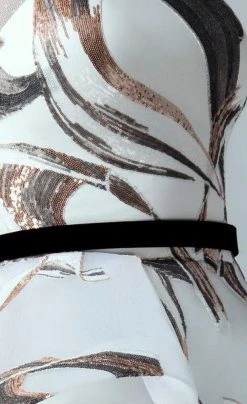 Saiid Kobeisy - 3355 Sequined Asymmetrical Peplum Gown Formal Gowns 7 Saiid Kobeisy - 3355 Sequined Asymmetrical Peplum Gown Formal Gowns