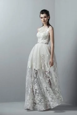 Formal Gowns Saiid Kobeisy - 3361 Embroidered Jewel Tulle Gown