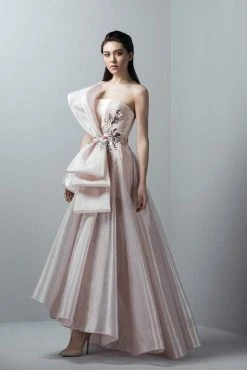 Formal Gowns Saiid Kobeisy - 3365 Strapless Straight Across A-line Dress