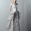 Saiid Kobeisy - 3369 Illusion Bateau A-line Dress With Overskirt Formal Gowns 2 Saiid Kobeisy - 3369 Illusion Bateau A-line Dress With Overskirt Formal Gowns