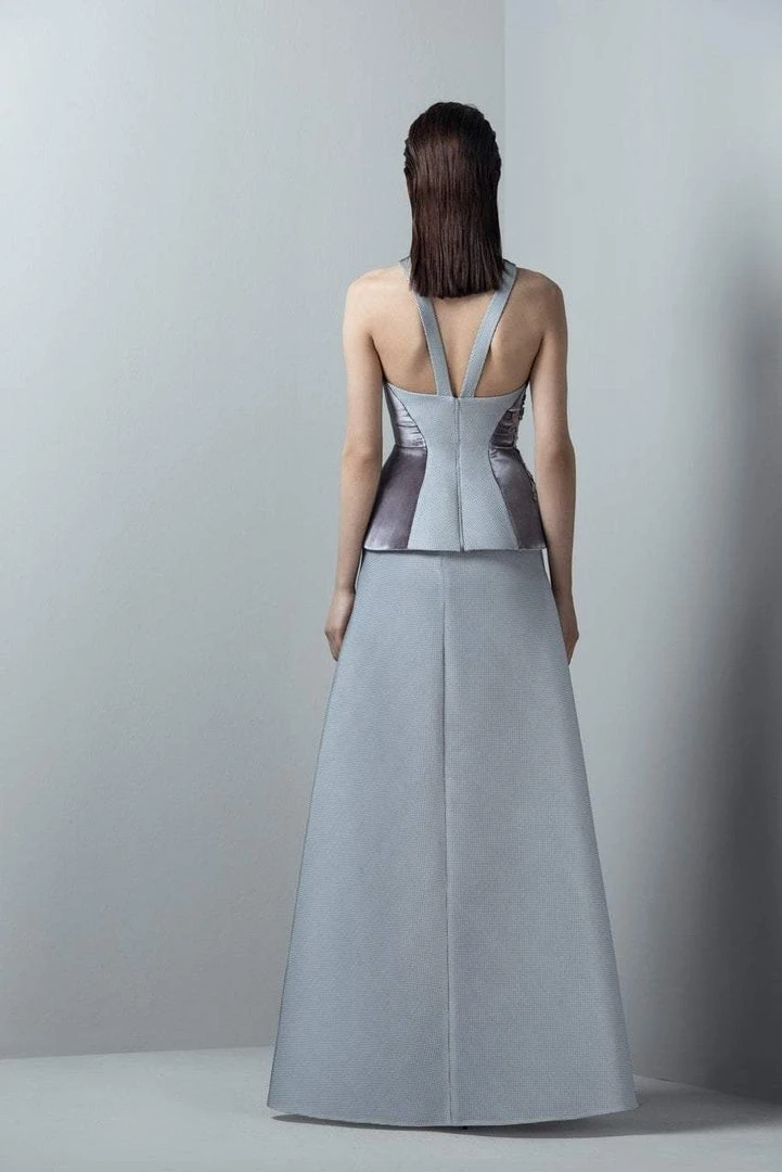 Formal Gowns Saiid Kobeisy - 3371 Floral Halter A-line Dress 4 Formal Gowns Saiid Kobeisy - 3371 Floral Halter A-line Dress