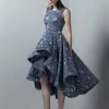 Cocktail Dresses Saiid Kobeisy - 3394 Sleeveless Textured High Low Gown 2 Cocktail Dresses Saiid Kobeisy - 3394 Sleeveless Textured High Low Gown