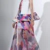 Saiid Kobeisy - 3422 Multi-Colored Tulle Organdy A-line Dress Formal Gowns 1 Saiid Kobeisy - 3422 Multi-Colored Tulle Organdy A-line Dress Formal Gowns