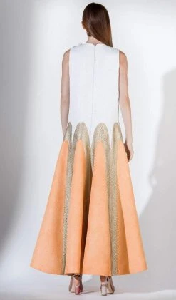 Saiid Kobeisy - 3443 Loose Fitting Brocade Long Formal Dress Formal Gowns