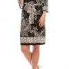Prom Dresses Sandra Darren - 73367 Quarter Sleeve Paisley Print Jersey Dress 1 Prom Dresses Sandra Darren - 73367 Quarter Sleeve Paisley Print Jersey Dress