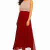 Sangria - DWKO624 Sleeveless Popover Accordion Dress