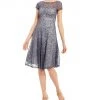 Sangria - SABZ1ACT Lace Bateau A-line Dress Cocktail Dresses