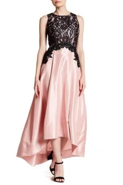 Formal Gowns Sangria - SAFC1152 Lace Jewel A-line Dress