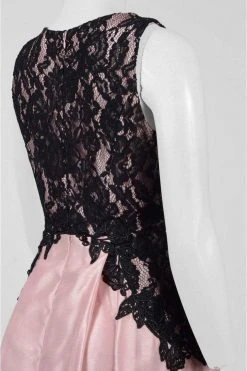 Formal Gowns Sangria - SAFC1152 Lace Jewel A-line Dress