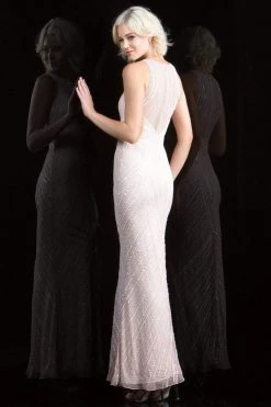 Formal Gowns Scala - 48783 Sequin Jewel Sheath Dress