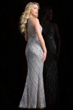 Formal Gowns Scala - 48783 Sequin Jewel Sheath Dress